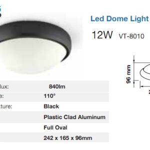 Plafoniera LED Ovale Nara 12w Luce Natura